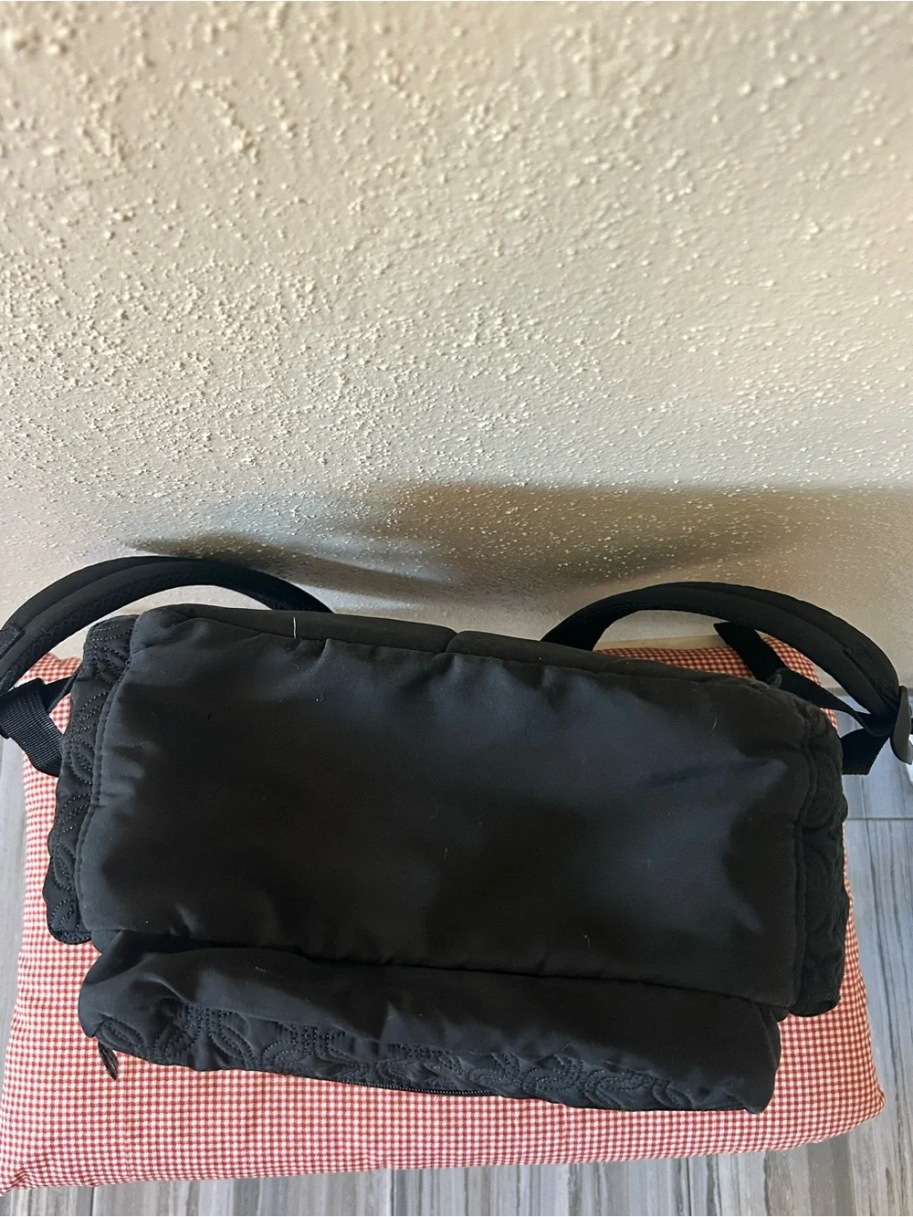 Carter's Black Quilted Backpack with Front Zip Pocket Child Of Mine